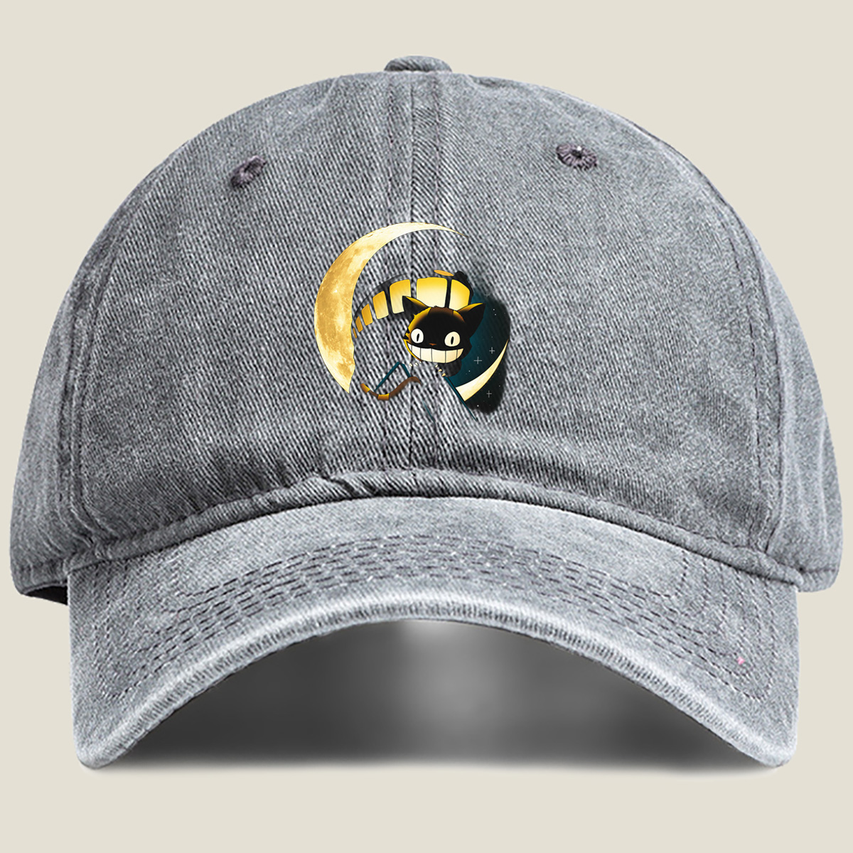 Jiji from Kiki's Delivery Service under the Moon - Washed Denim - Baseball Cap