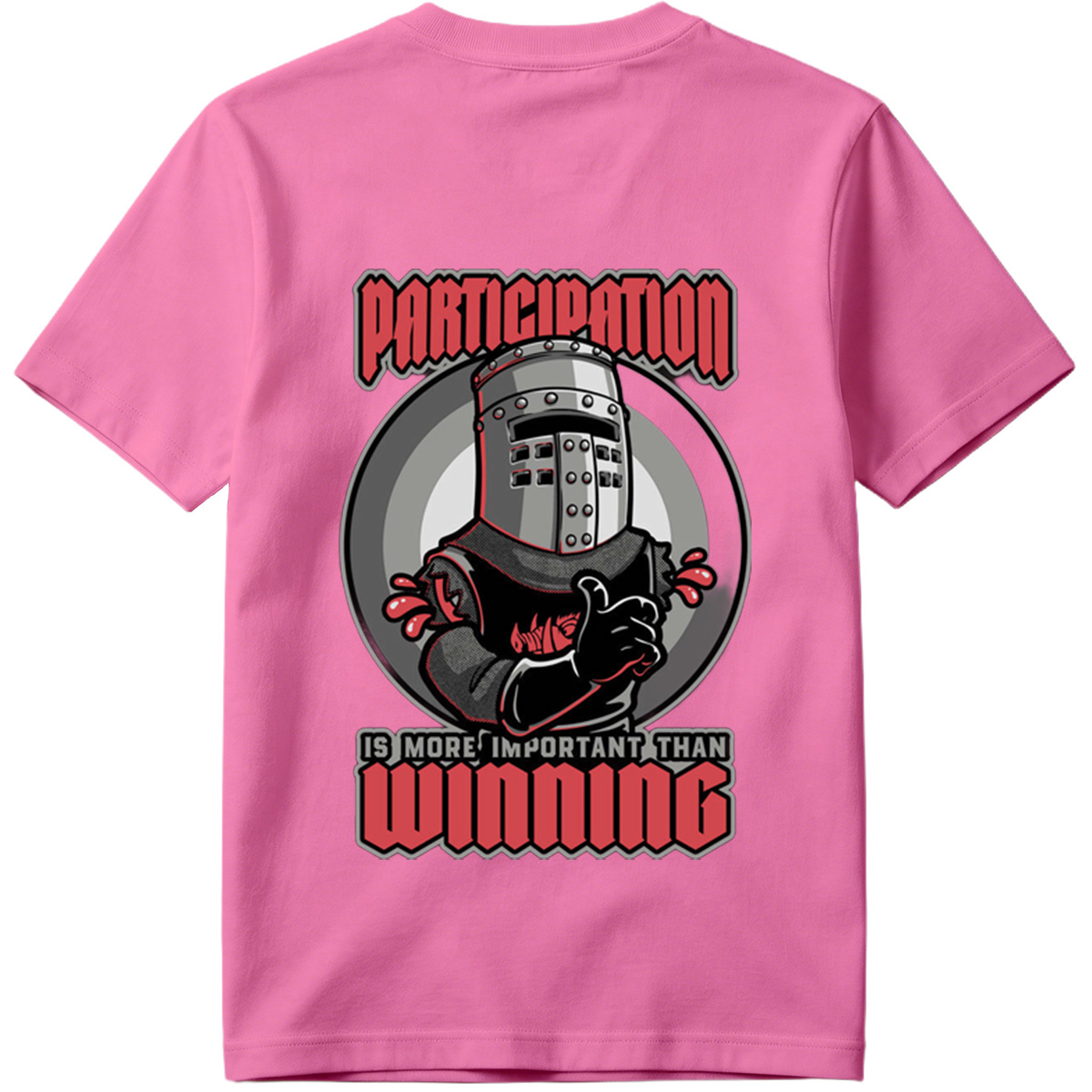 Participation is More Important Than Winning - Knight Mascot Design - Tee