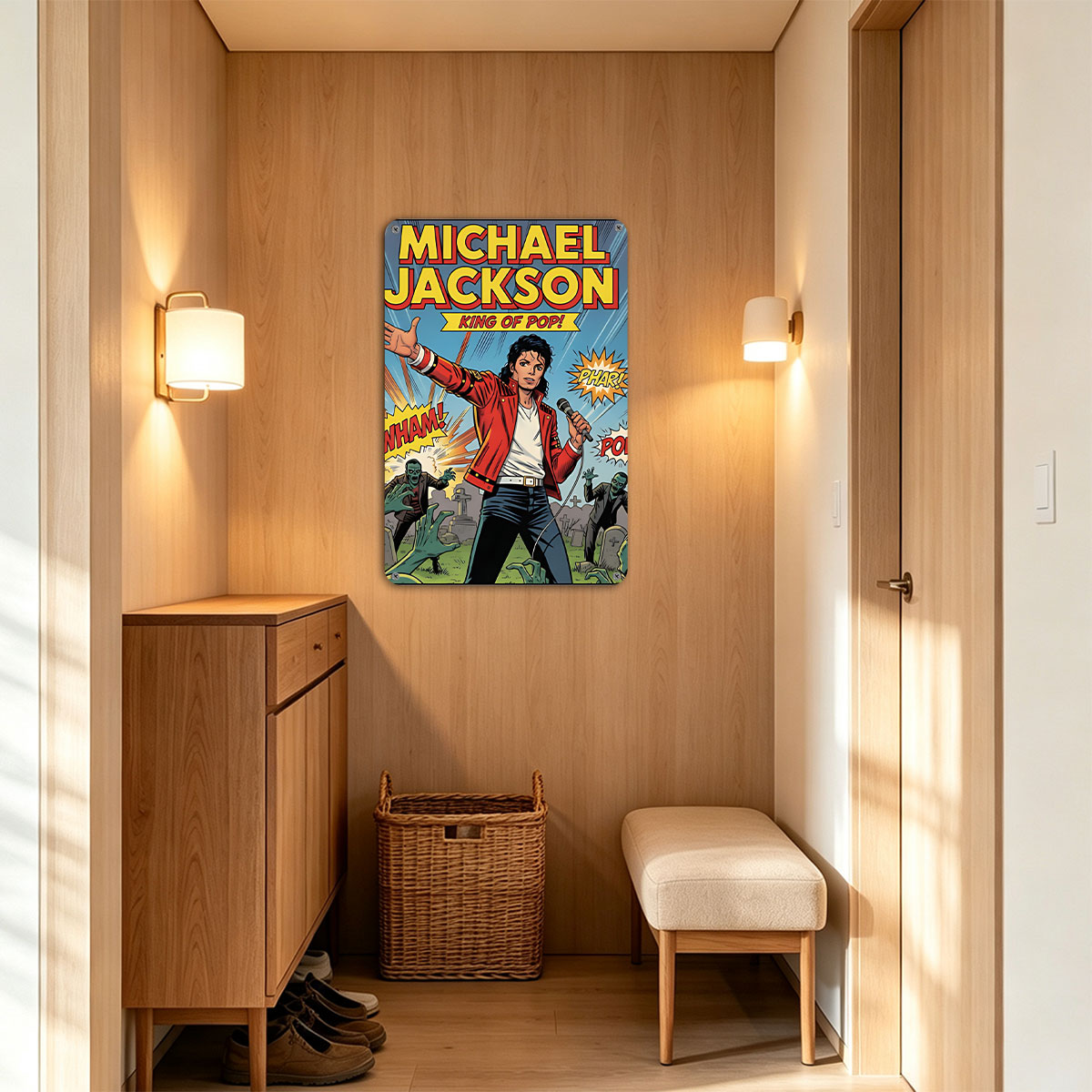 Michael Jackson: King of Pop! Zombies Attack - painting