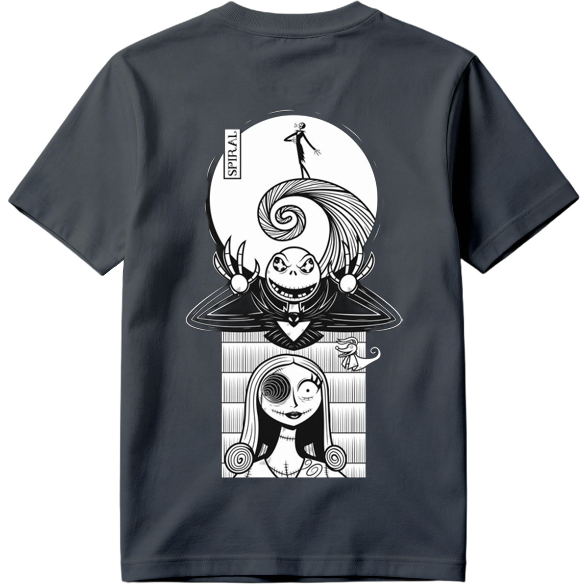 The Nightmare Before Christmas: Jack Skellington and Sally Spiral Art - Tee