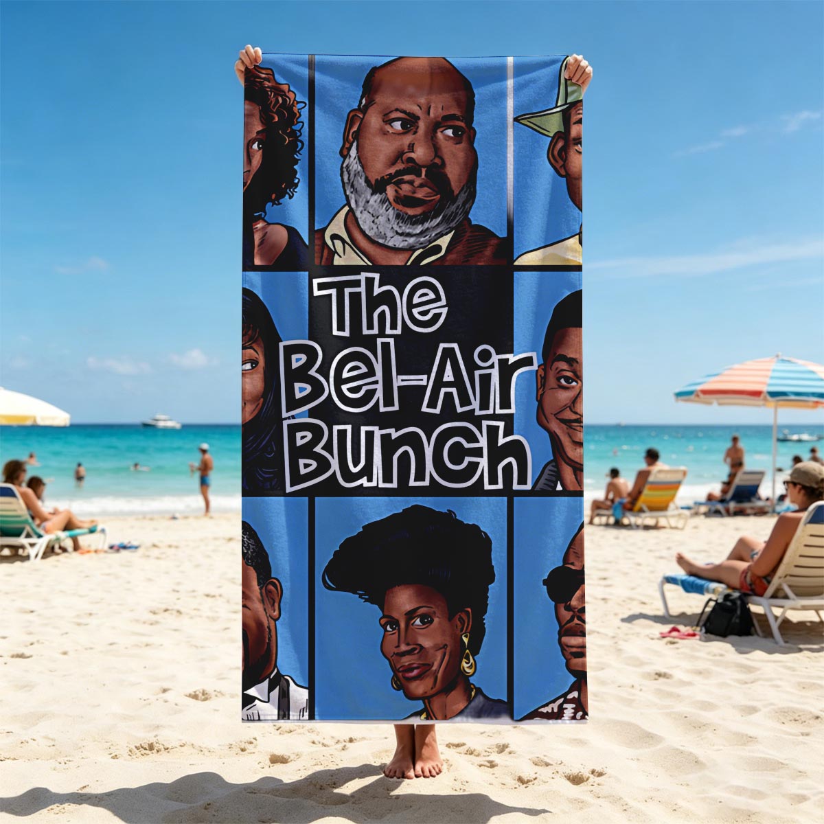 The Bel-Air Bunch: Cast Portrait Collection - Beach towels