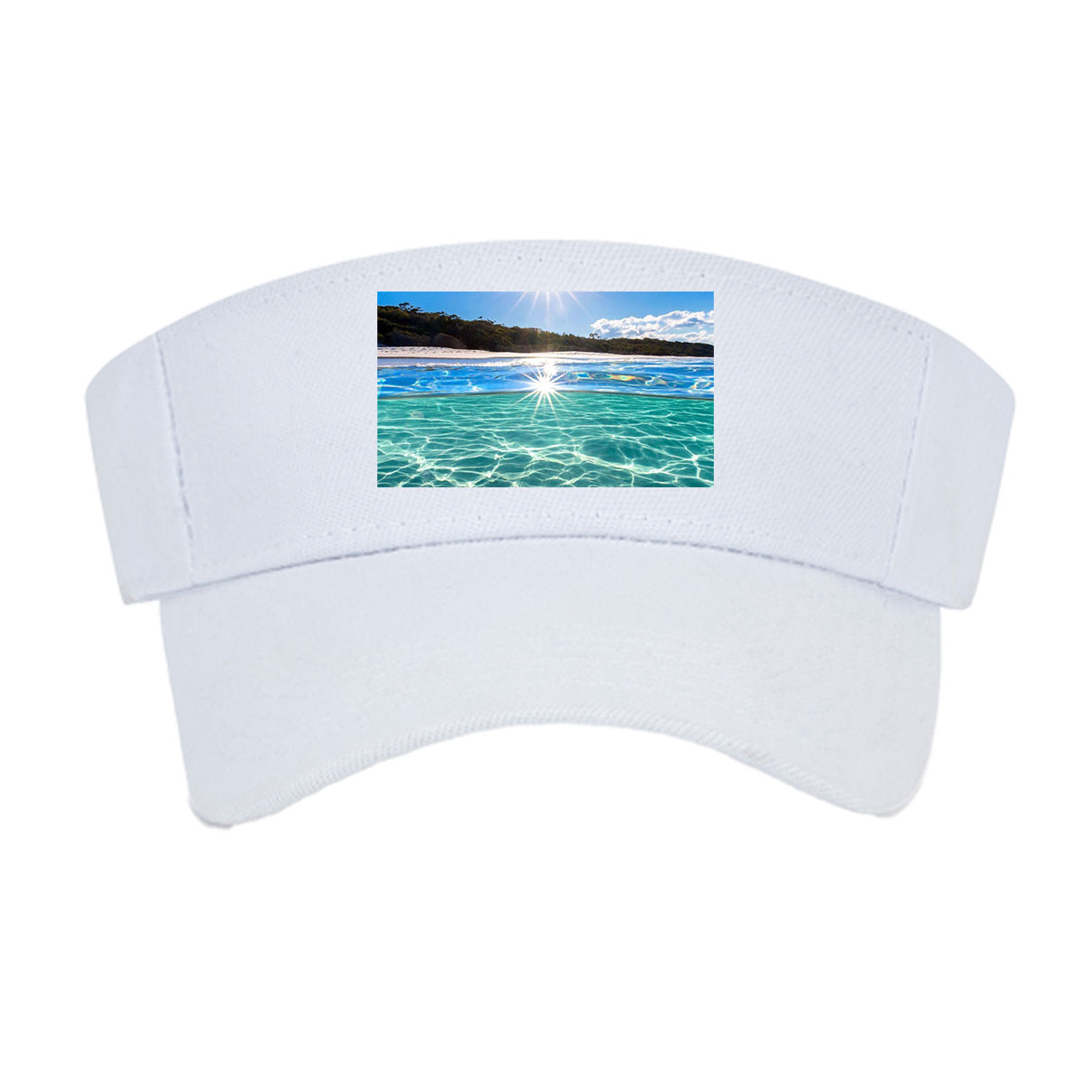 Sunshine Sparkles on Crystal Clear Waters -  Visor cap