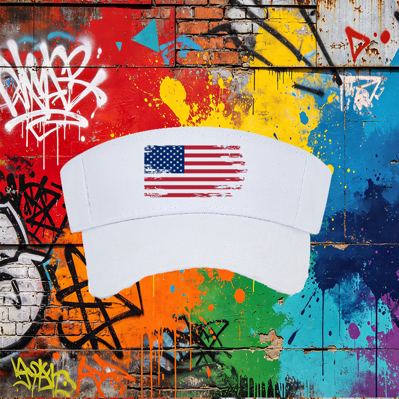 Unisex Classic Mesh Back Cap with Distressed USA Flag Print - Lightweight Breathable Sun Hat for Outdoor Activities, Ideal for Men and Women Who Love Patriotic Style and Casual Wear