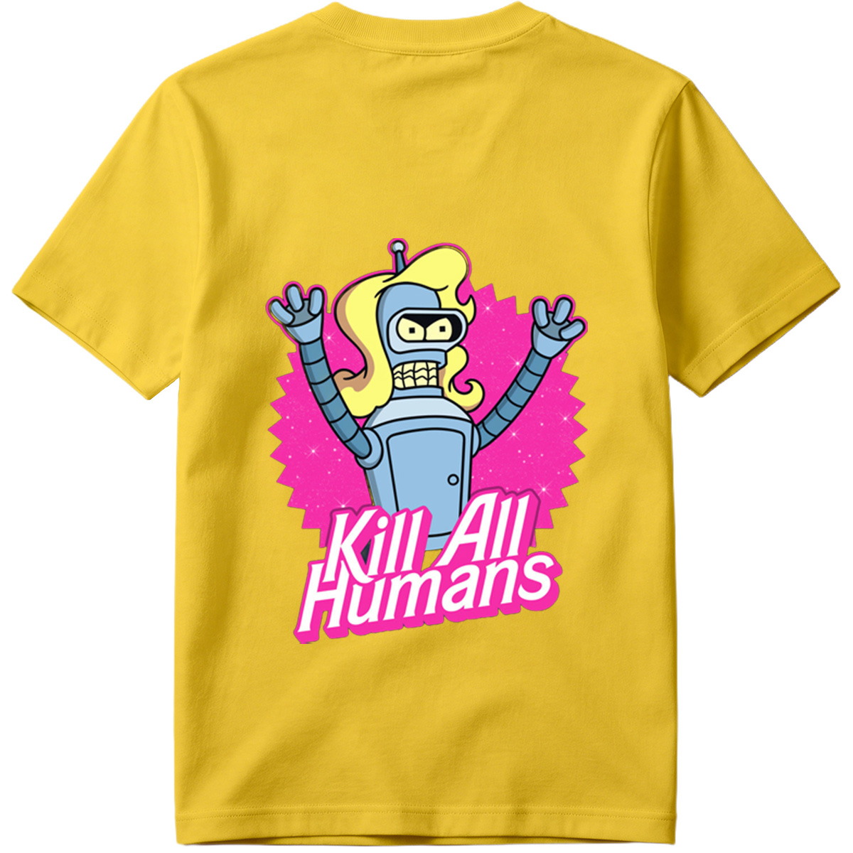 Futurama Bender Kill All Humans - Tee