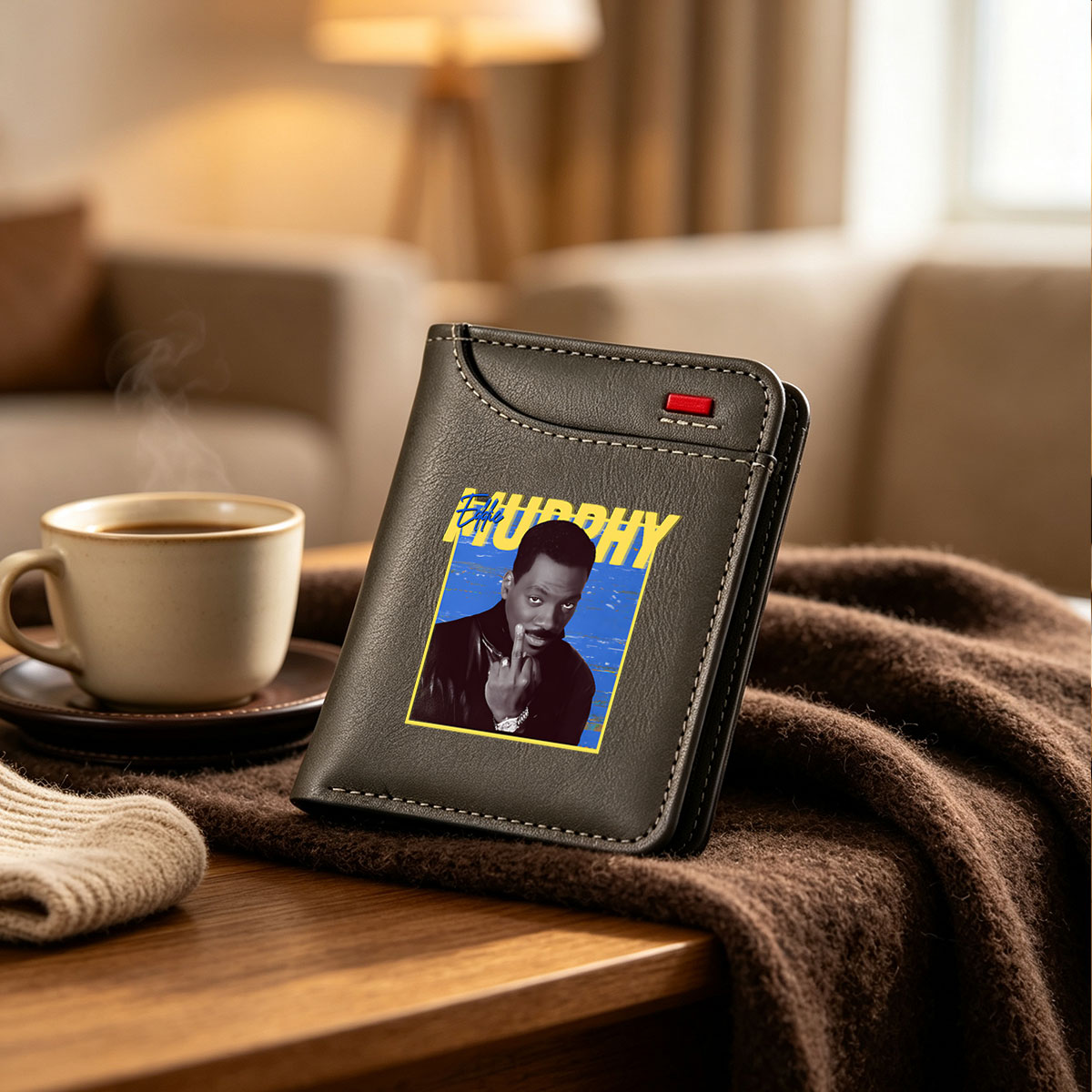 Eddie Murphy: Iconic Comedian and Actor in Bold Style - Vertical Style Wallet