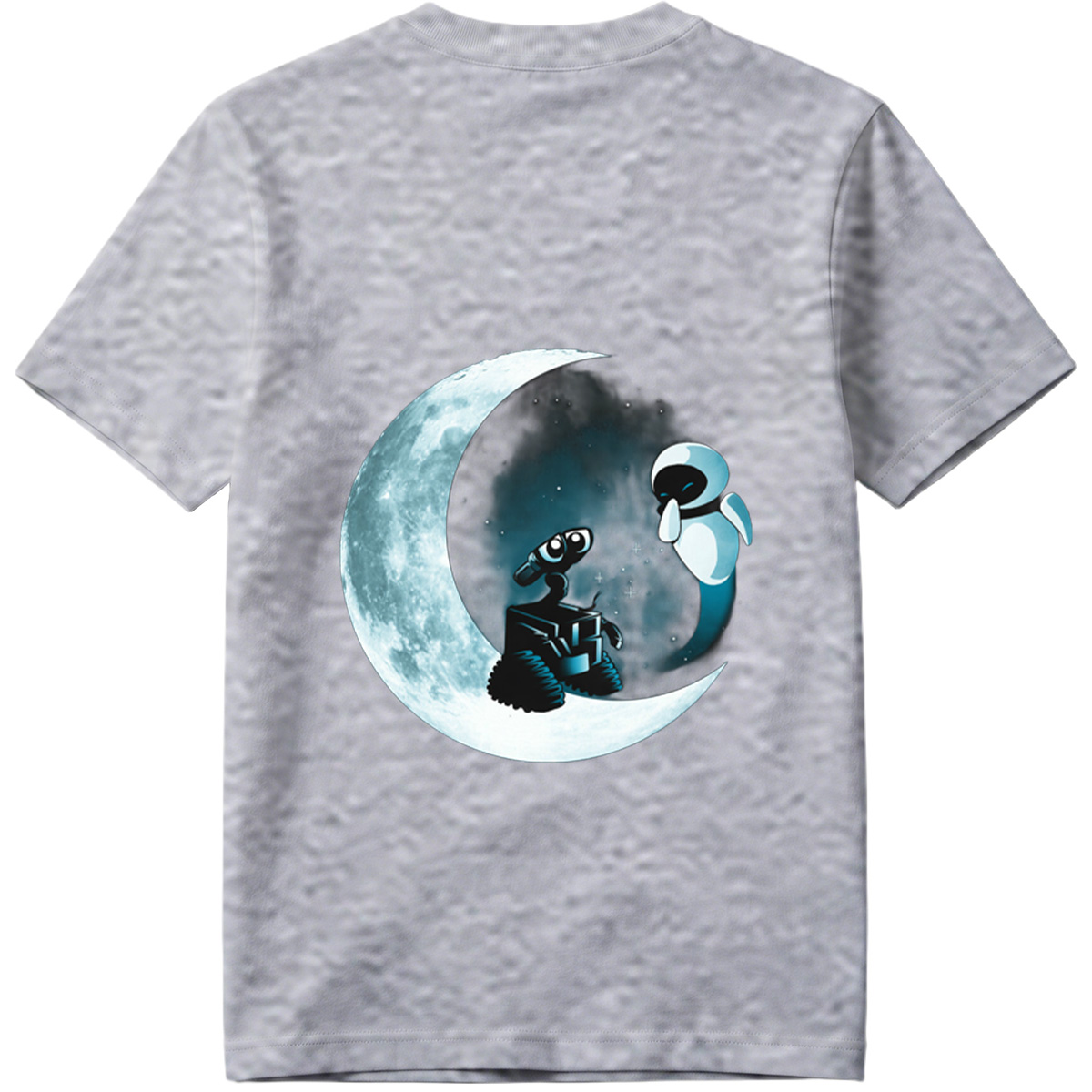 WALL-E and EVE on the Moon - Tee