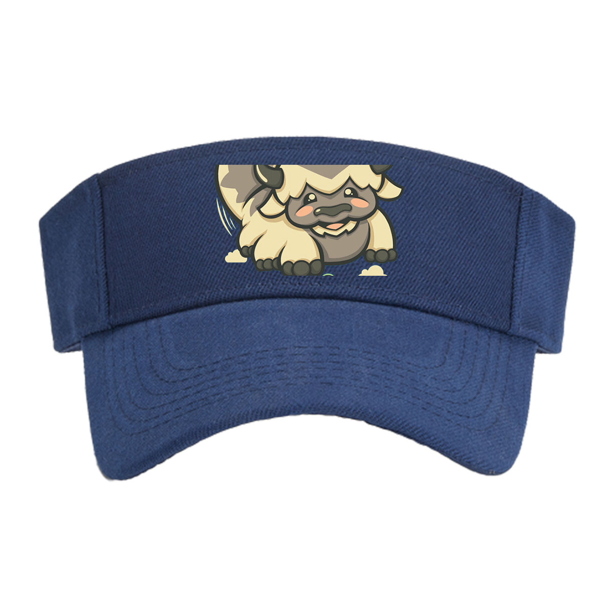 Yip Yip: A Cute Buffalo with a Bunny on Its Back -  Visor cap