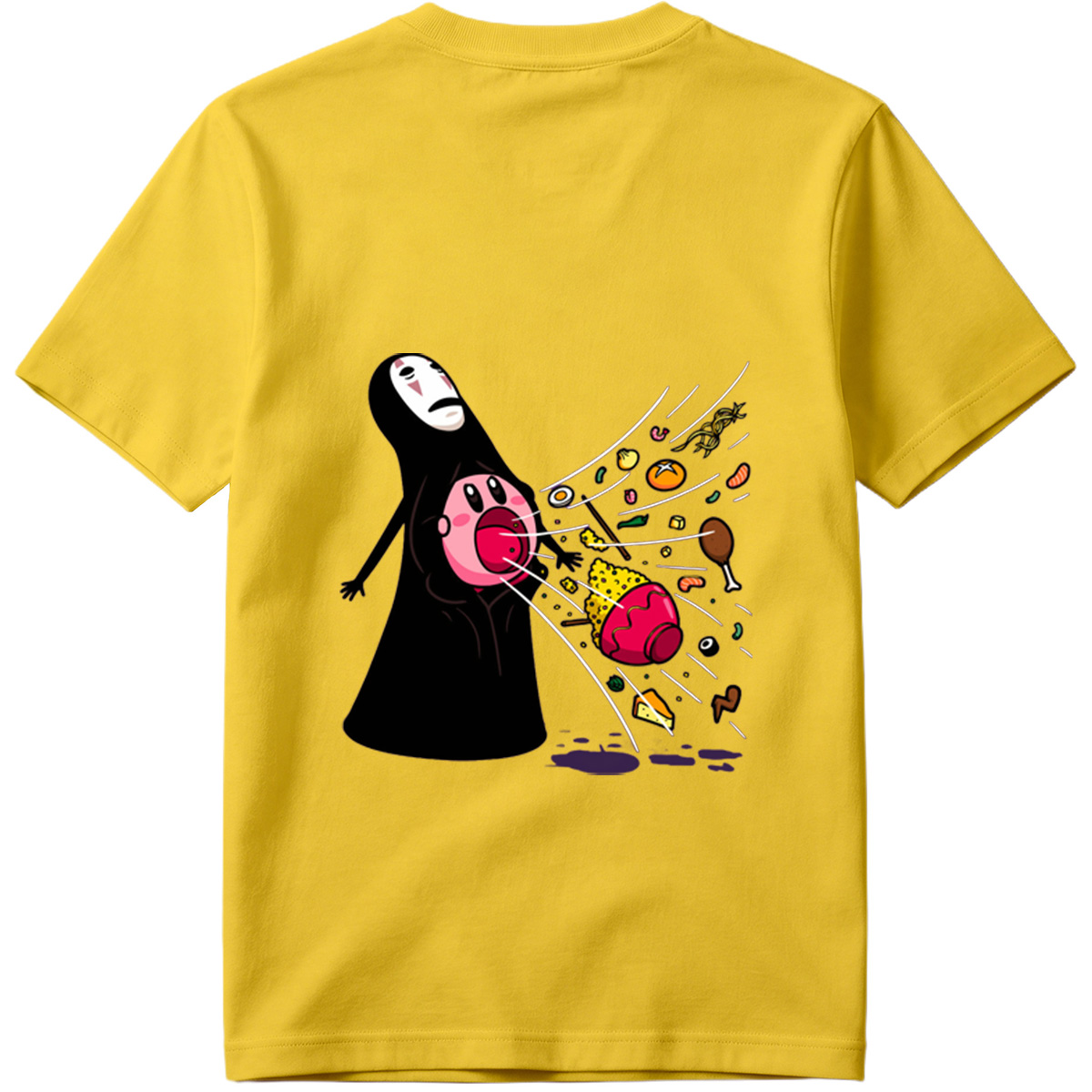 No-Face and Kirby: Food Explosion - Tee