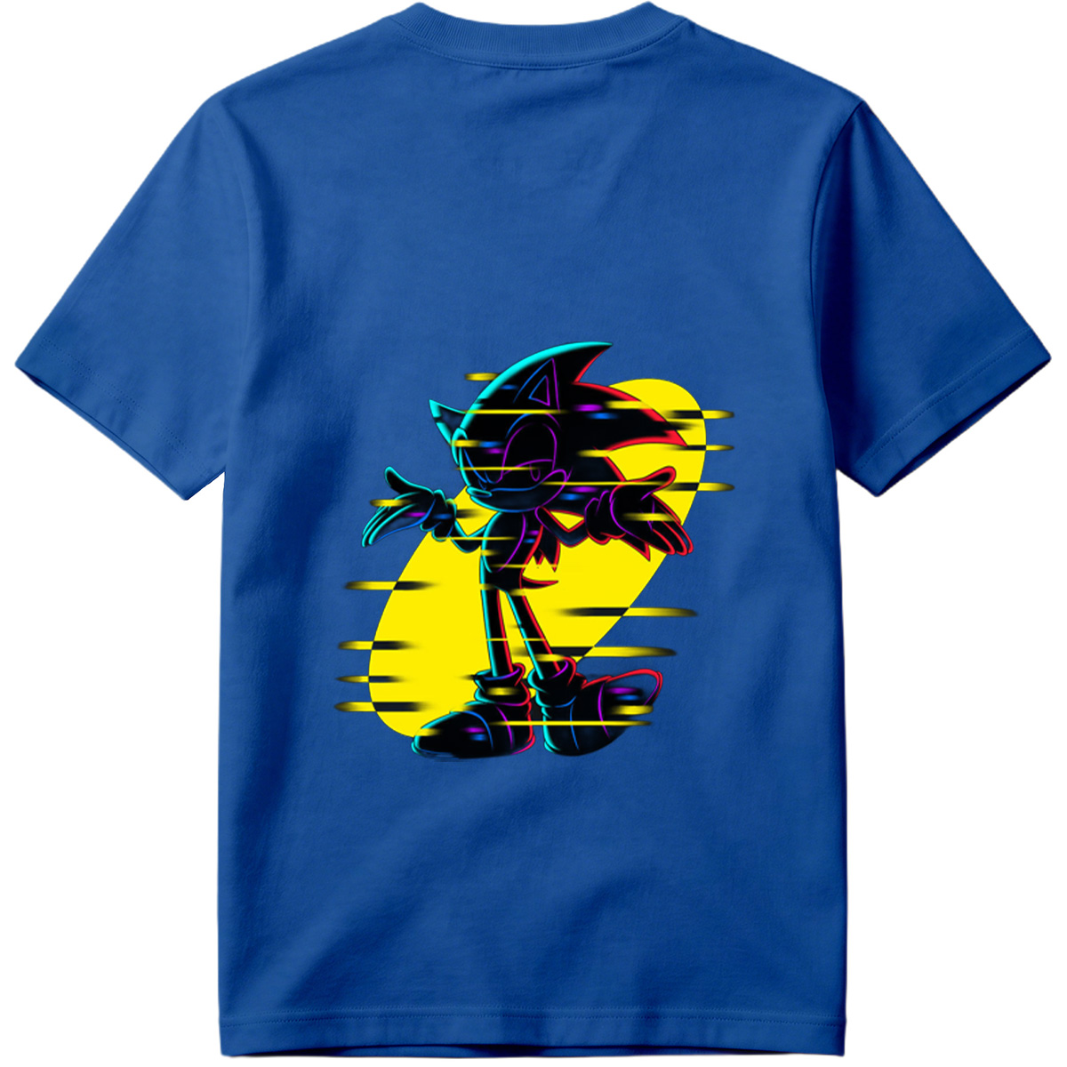 Sonic the Hedgehog: Neon Glitch Art - Tee