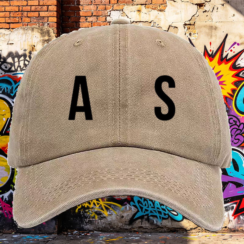 Men's Printed Washed Cotton Cap with 