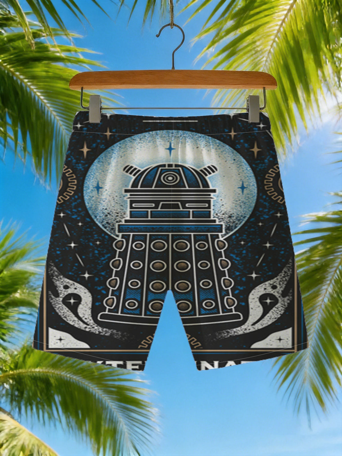 Dalek from Doctor Who: Exterminate -  Beach shorts