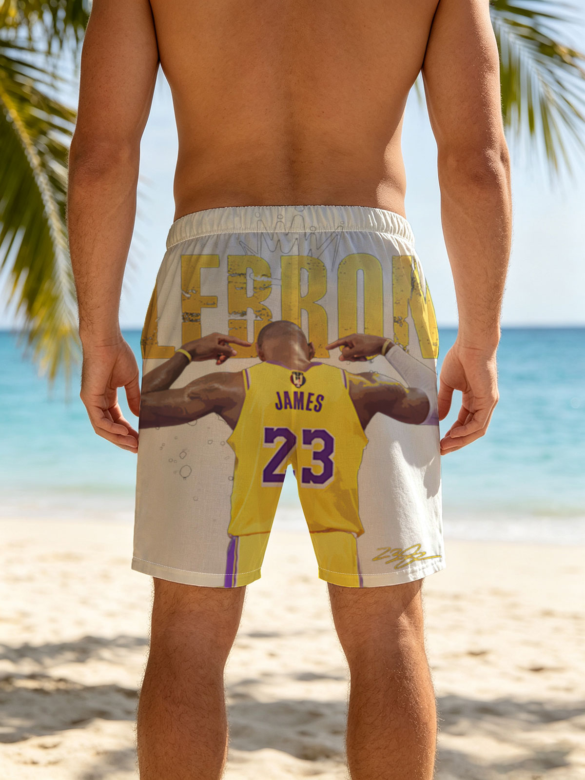 LeBron James - All Hail The King, Lakers #23 -  Beach shorts