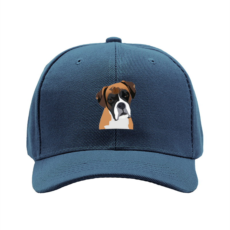 1pc New Baseball Cap Boxer Dog Print Unisex Adjustable Hat for Outdoor Activities and Casual Wear Adults and Teens Fashion Accessory