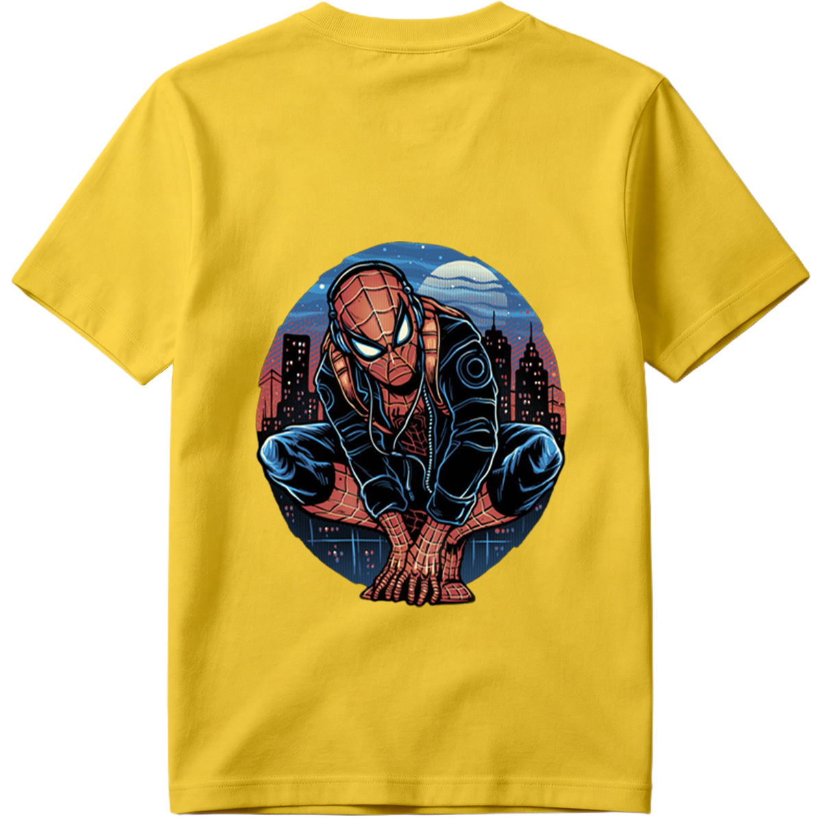 Spider-Man in Urban Night Scene - Tee