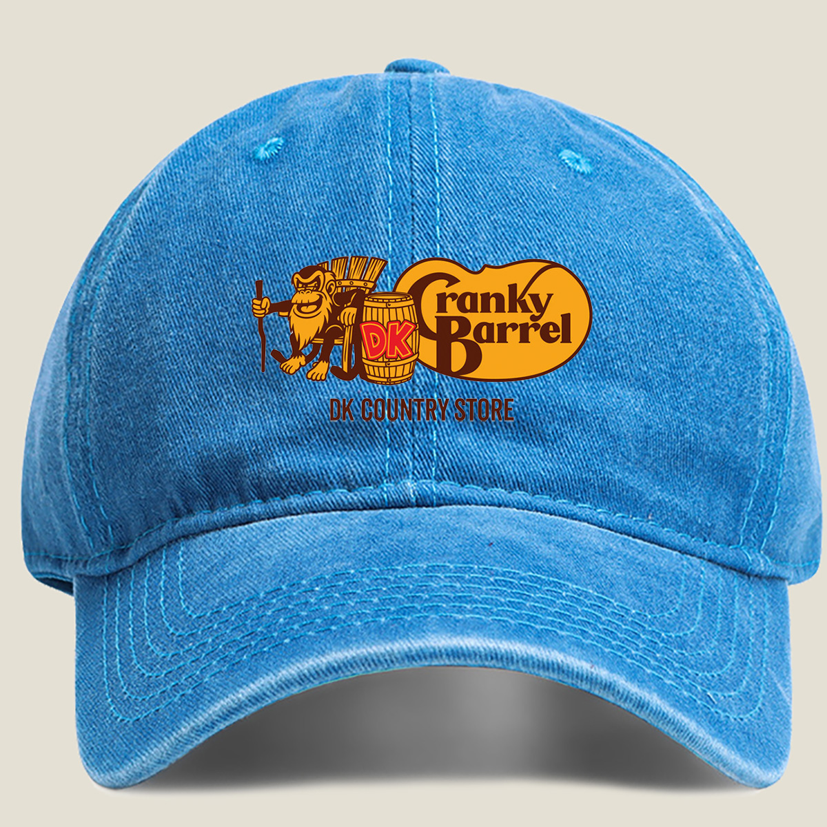 DK Cranky Barrel Country Store - Washed Denim - Baseball Cap