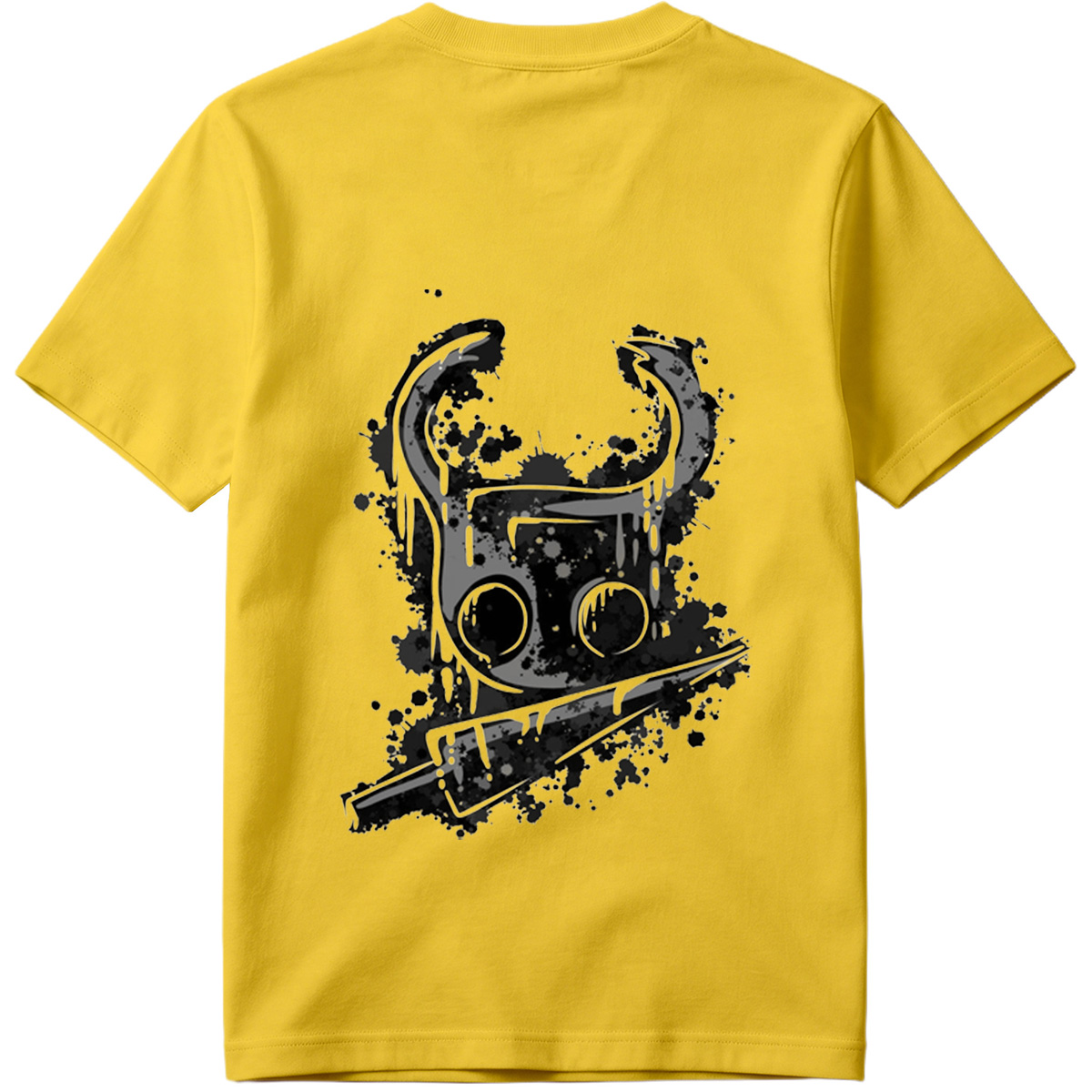 Gas Mask with Horns and Knife - Tee
