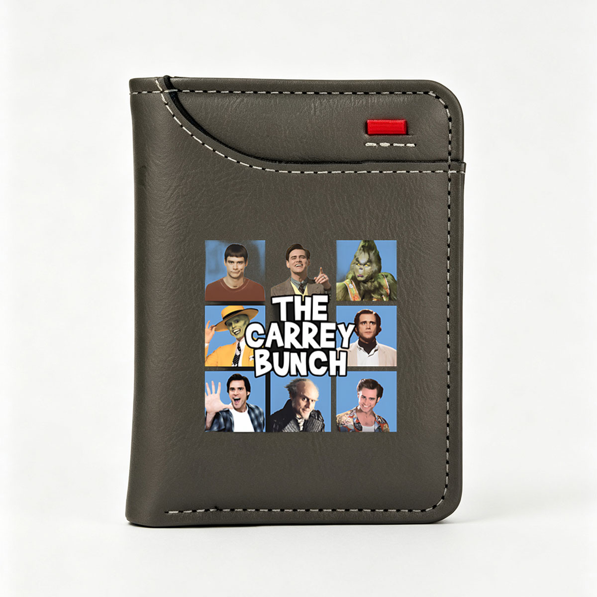 The Carrey Bunch: Jim Carrey's Iconic Characters and Roles - Vertical Style Wallet