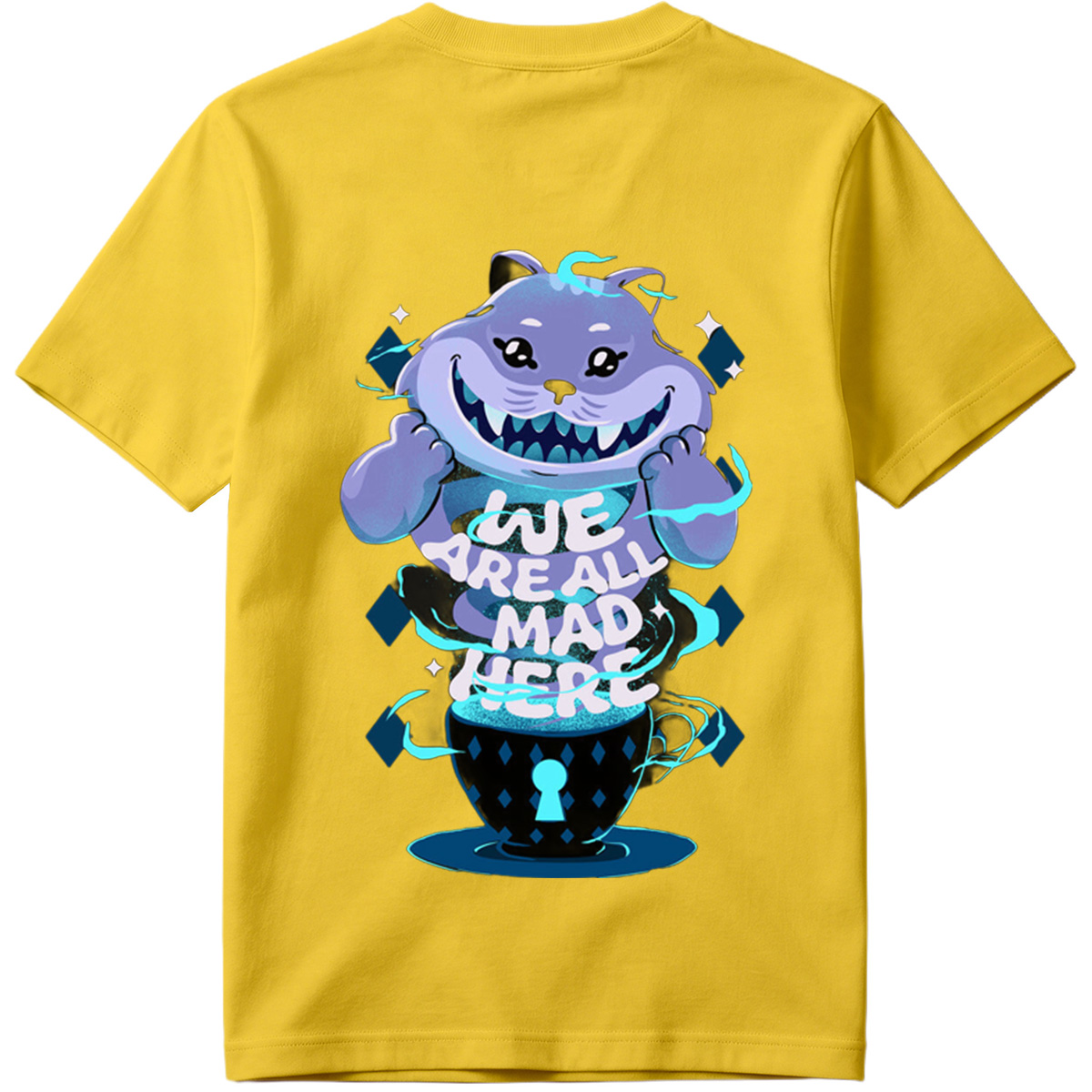 Alice in Wonderland: Cheshire Cat in Tea Cup - Tee
