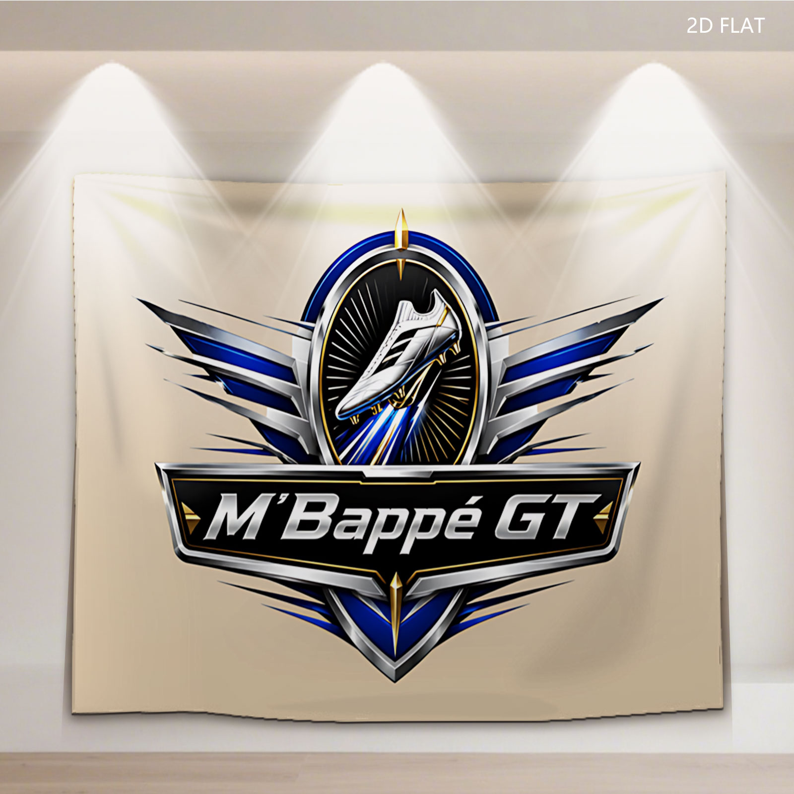 M'Bappe GT Football Shoe Brand Logo - Tapestry