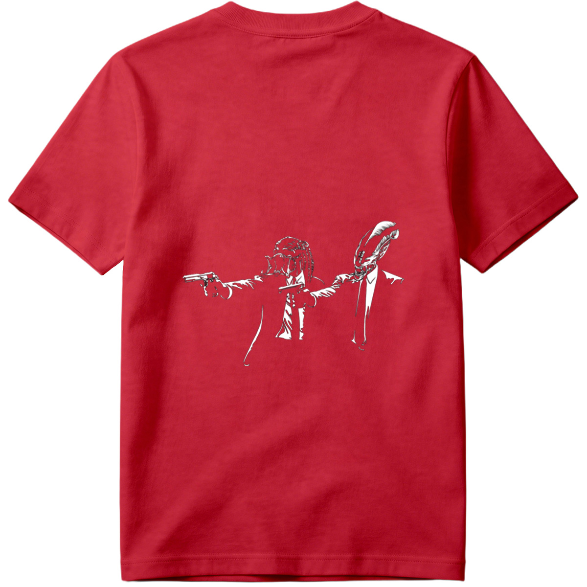 Predator and Alien in Suits with Guns - Tee