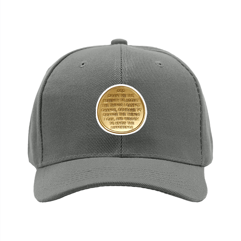 1pc New Baseball Cap with Serenity Prayer Text Print Unisex Adjustable Hat for Outdoor Activities and Daily Wear Suitable for Adults Seeking Inspiration and Calm Mindset