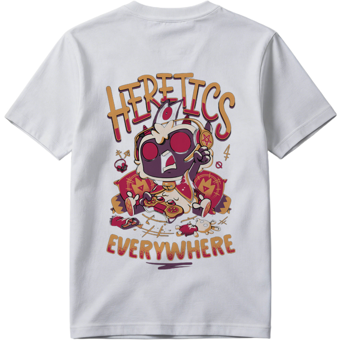 Heretics Everywhere: A Gaming Character Adventure - Tee