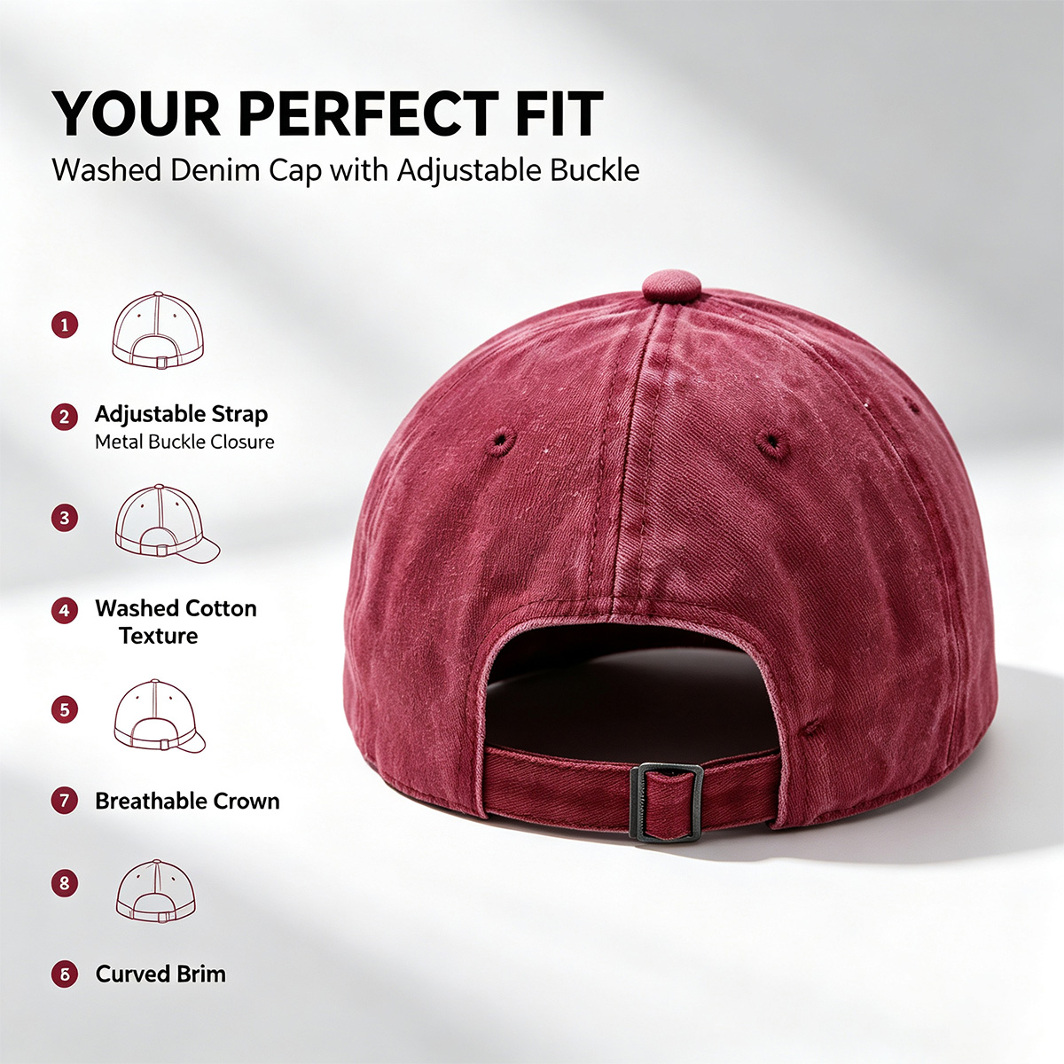 Iron Fe vs. Titanium Fraud - Washed Denim - Baseball Cap
