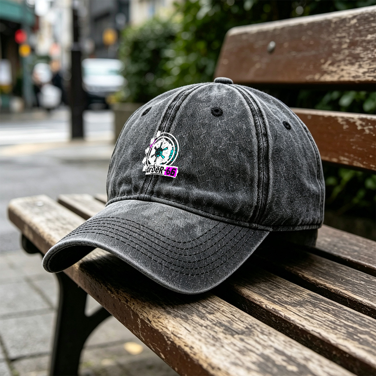 Order-66: Star Wars Clone Trooper Symbol - Washed Denim - Baseball Cap