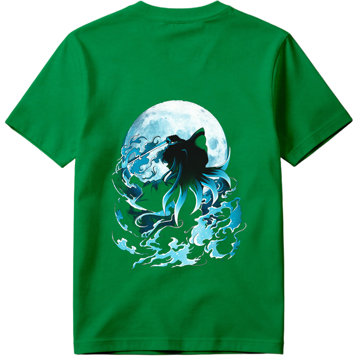 Samurai Warrior Under Full Moon - Tee