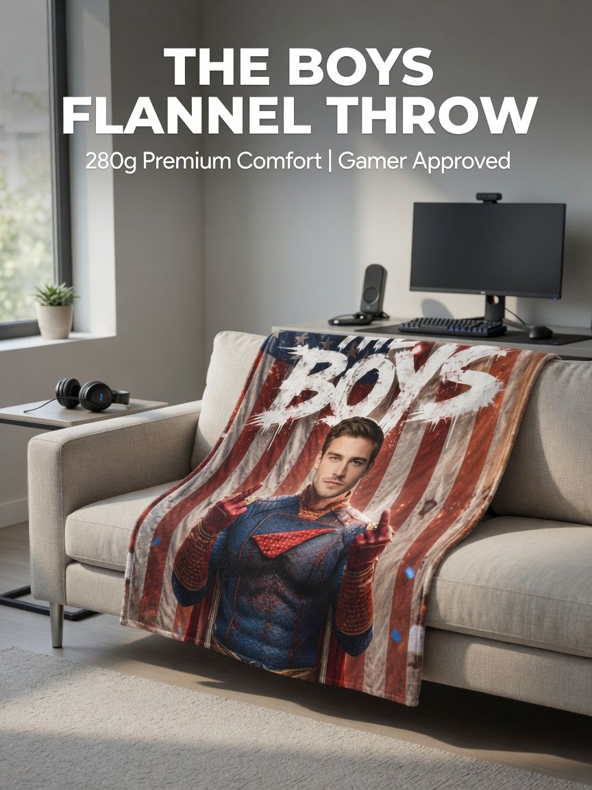 Custom Photo Flannel Blanket Personalized Face Avatar Superhero Throw Skin-Friendly Soft Fleece Blanket for Sofa Bed