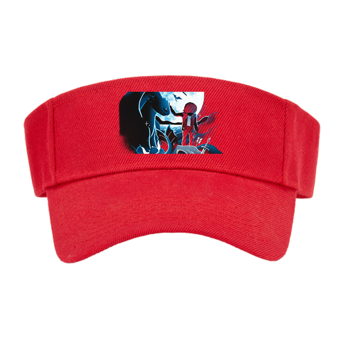 Boy and Dragon Under Moonlight -  Visor cap