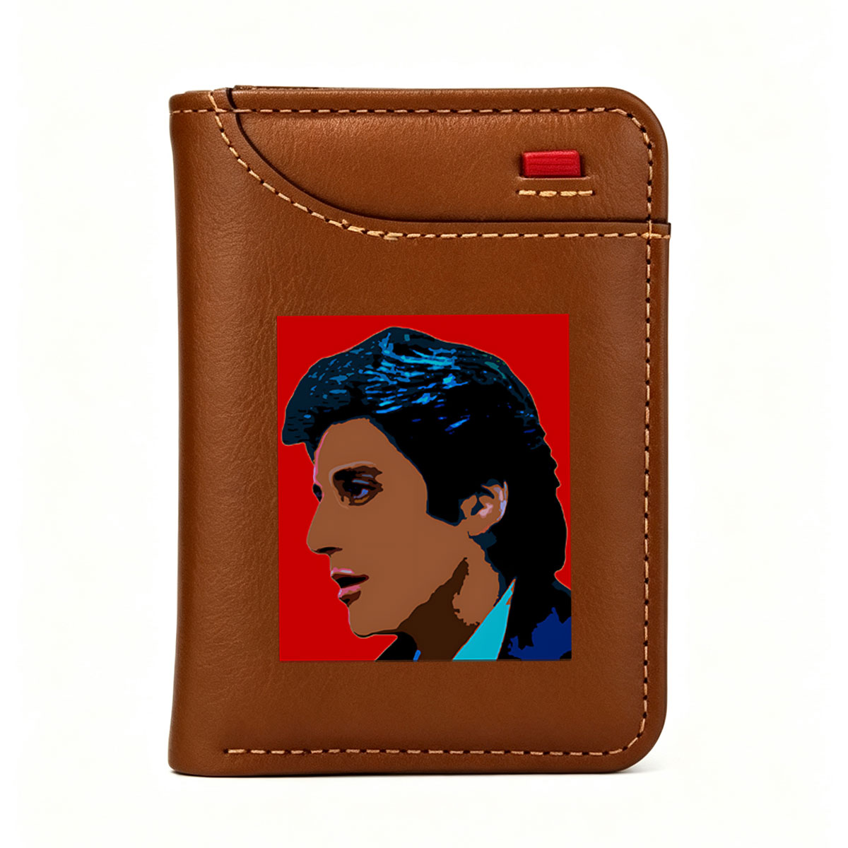 Freddie Mercury Portrait in Pop Art Style - Vertical Style Wallet