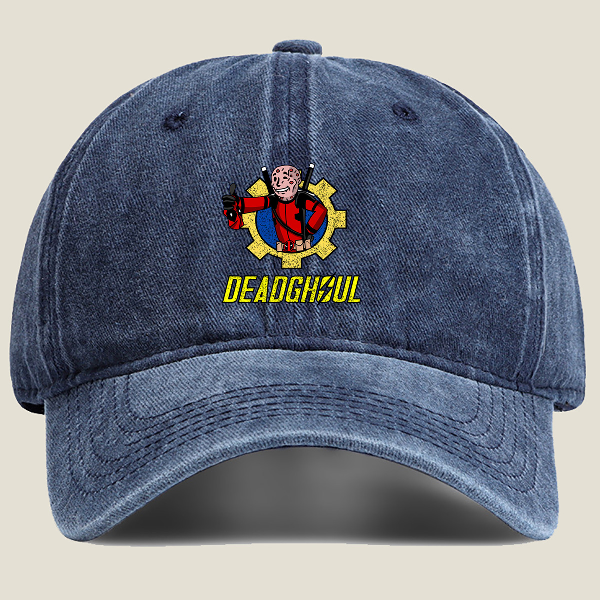 Deadpool Gear Logo - Washed Denim - Baseball Cap
