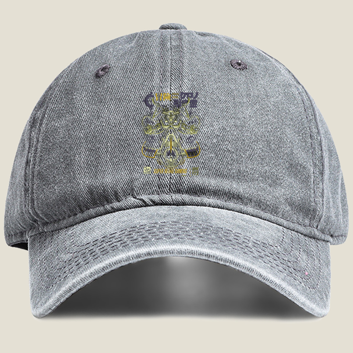 Final Fantasy: Bahamut and Odin - Washed Denim - Baseball Cap