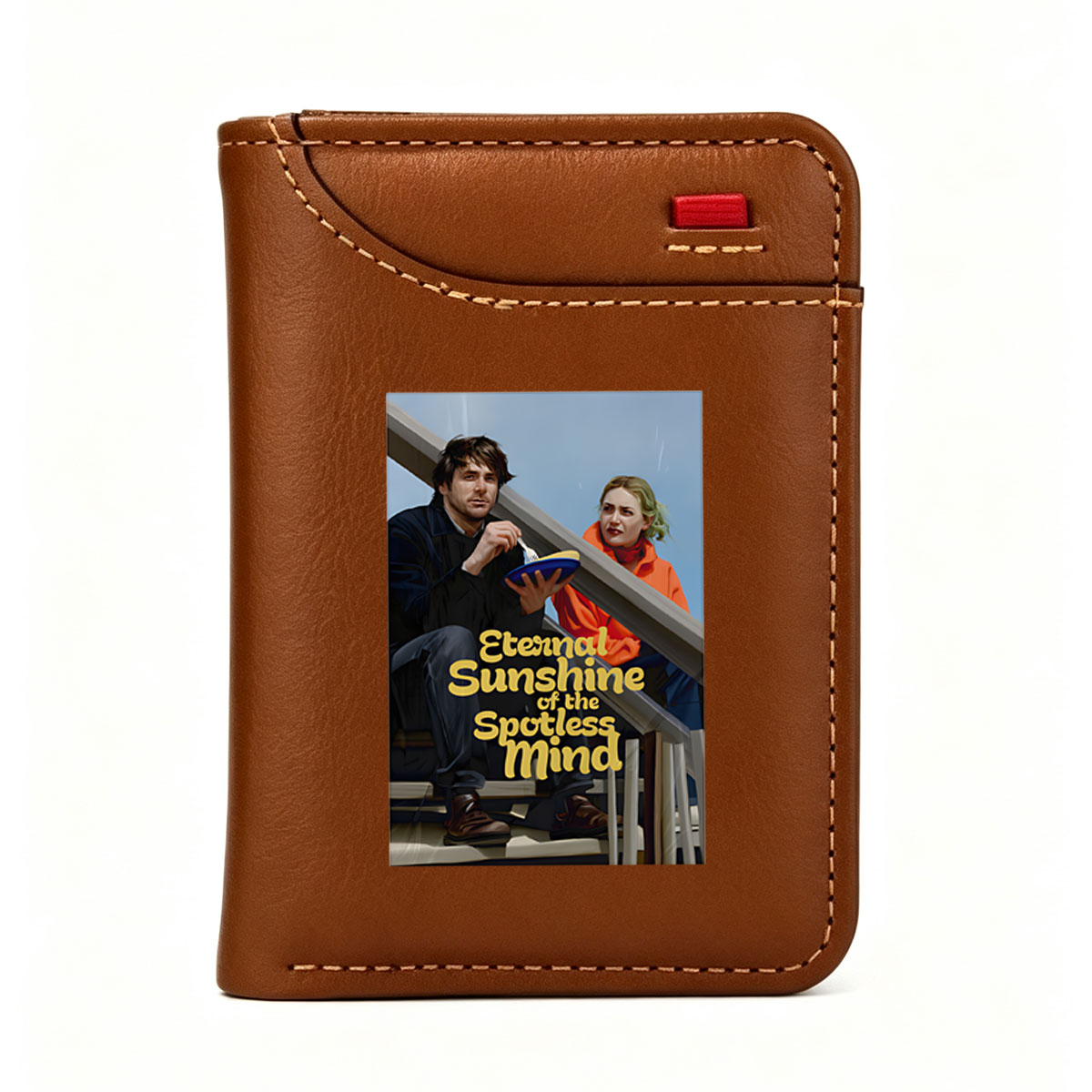 Eternal Sunshine of the Spotless Mind: Joel Barish and Clementine Kruczynski on Stairs - Vertical Style Wallet