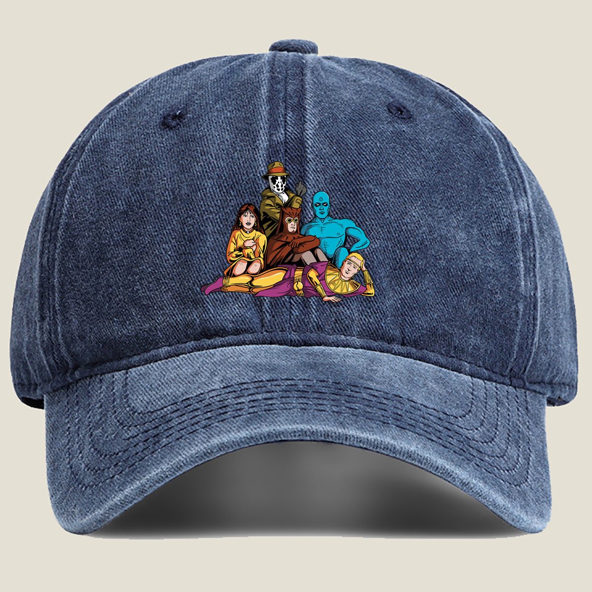 Justice League Dark: Zatanna, Deadman, Swamp Thing, Blue Devil, and Doctor Fate - Washed Denim - Baseball Cap