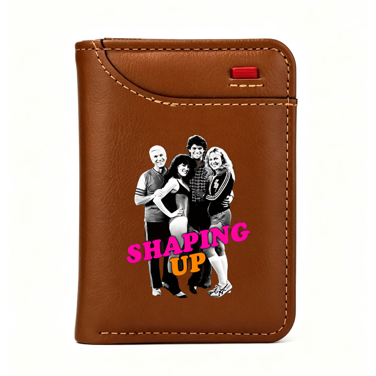 Shaping Up: Jane Fonda, Richard Simmons, and Cast in 80s Fitness Iconic Moments - Vertical Style Wallet