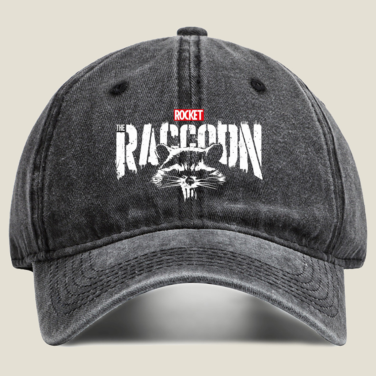 Rocket Raccoon - Washed Denim - Baseball Cap