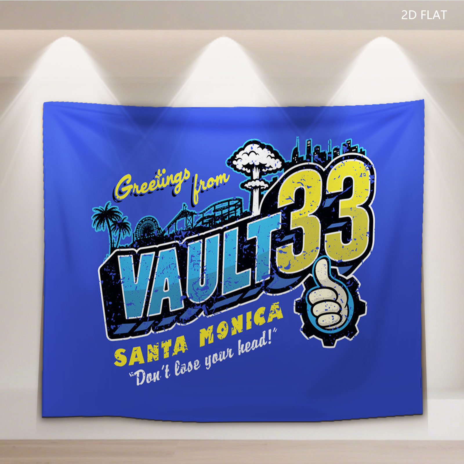 Greetings from Vault 33 Santa Monica - Don't Lose Your Head! - Tapestry