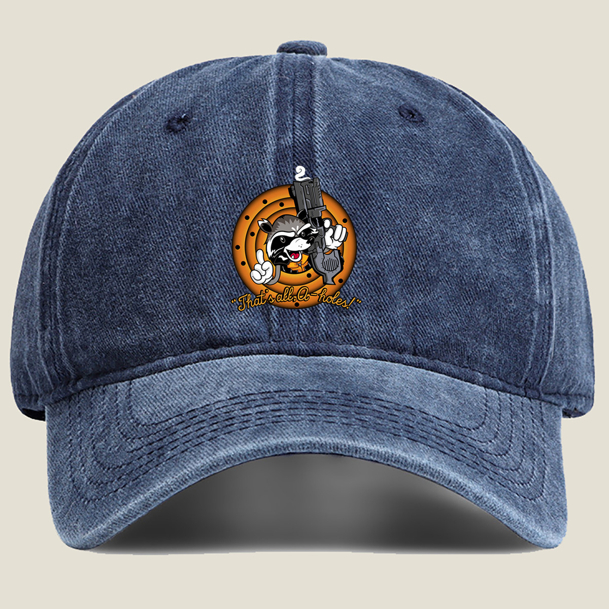Guardians of the Galaxy - Rocket Raccoon - Washed Denim - Baseball Cap