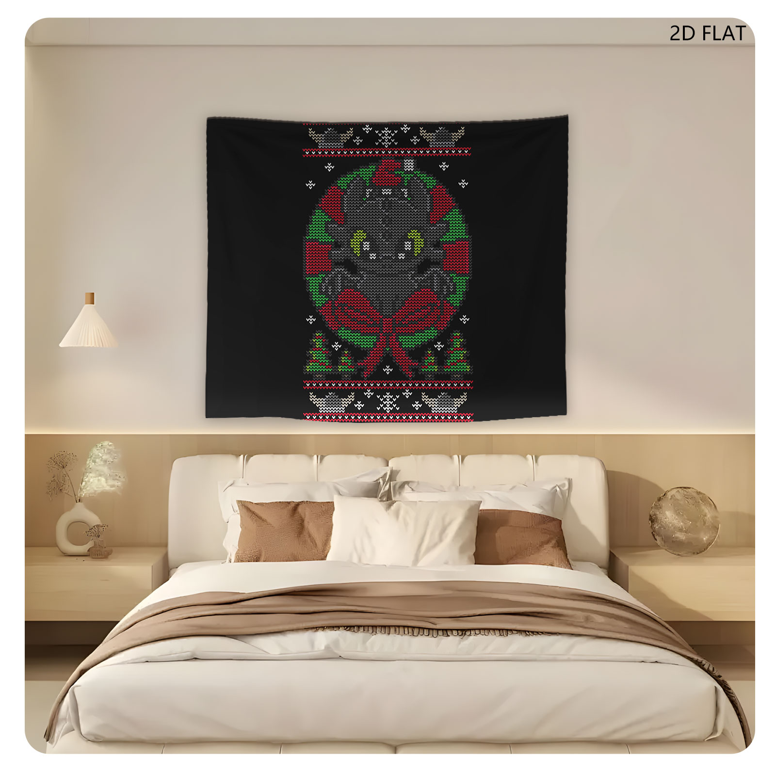 Baby Yoda Christmas Sweater Design - Tapestry