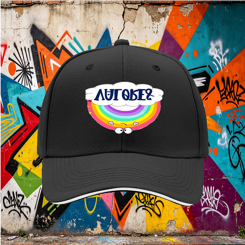 Unisex Classic Sandwich Hat with Rainbow and 