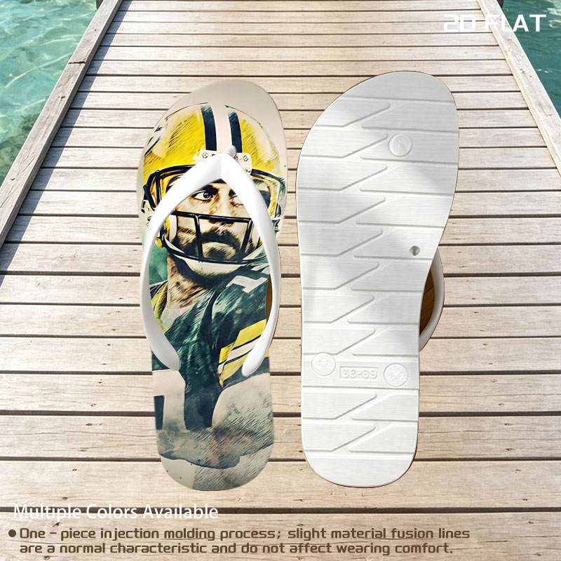 Brett Favre, Green Bay Packers Quarterback, in Action -  flip-flops