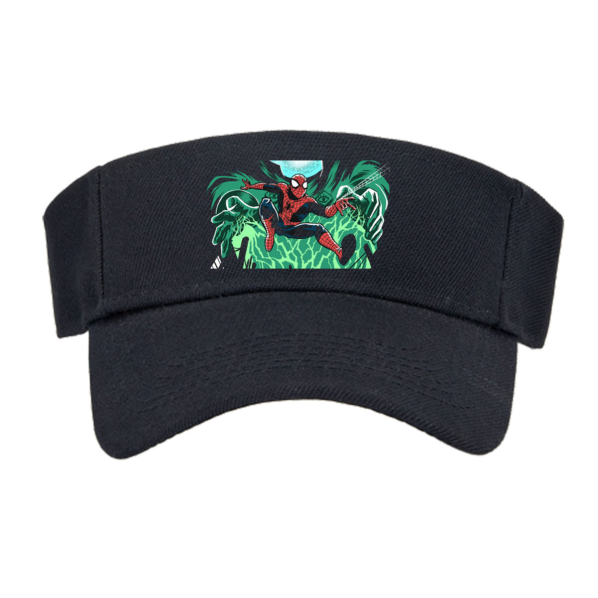 Spider-Man Swings Through the City Under a Glowing Moon -  Visor cap
