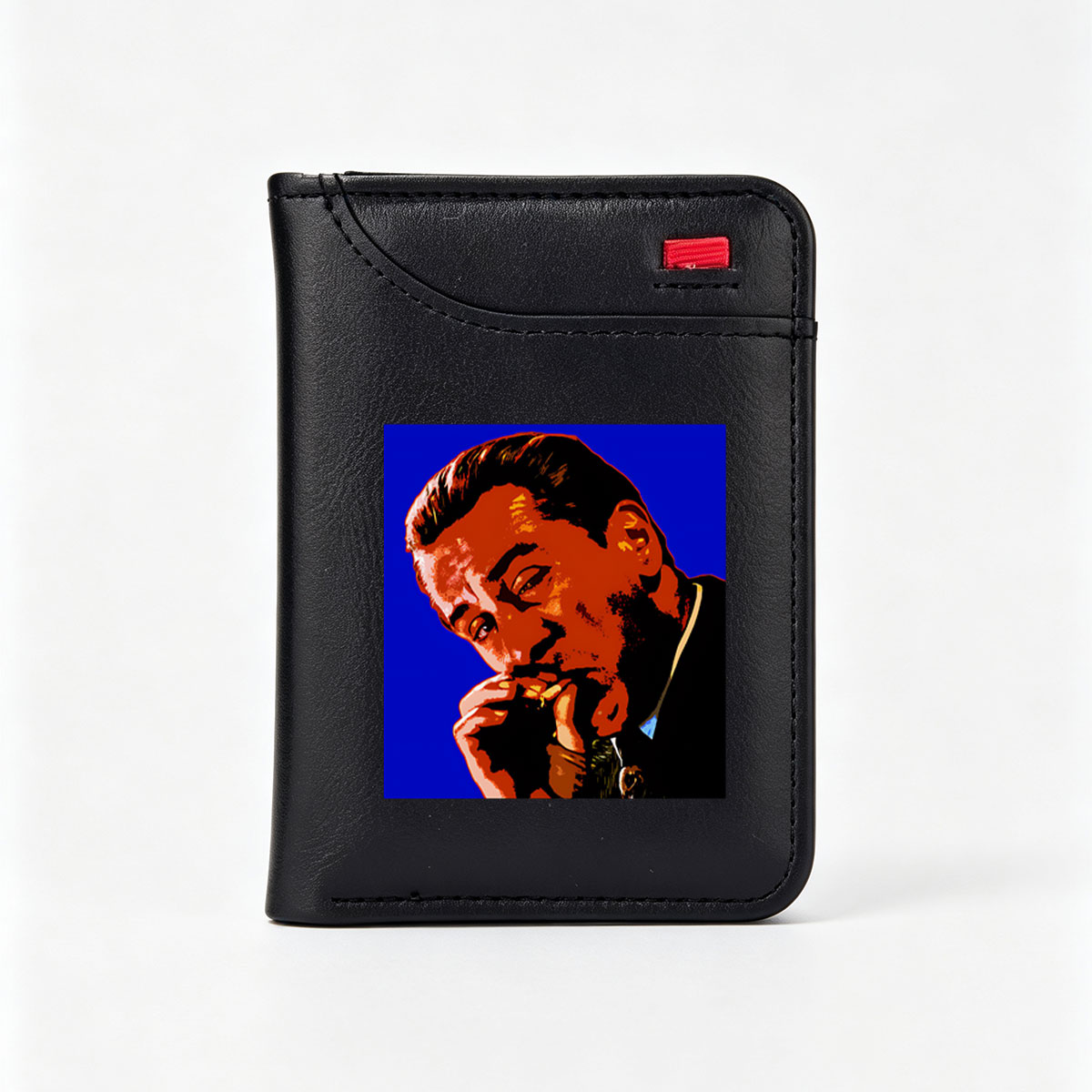 Thinker in Suit: Portrait of a Contemplative Man - Vertical Style Wallet