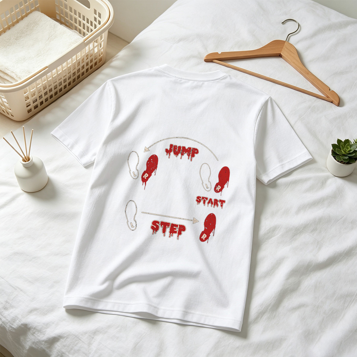 Jump Step Start: Footprint Dance Move Guide - Tee