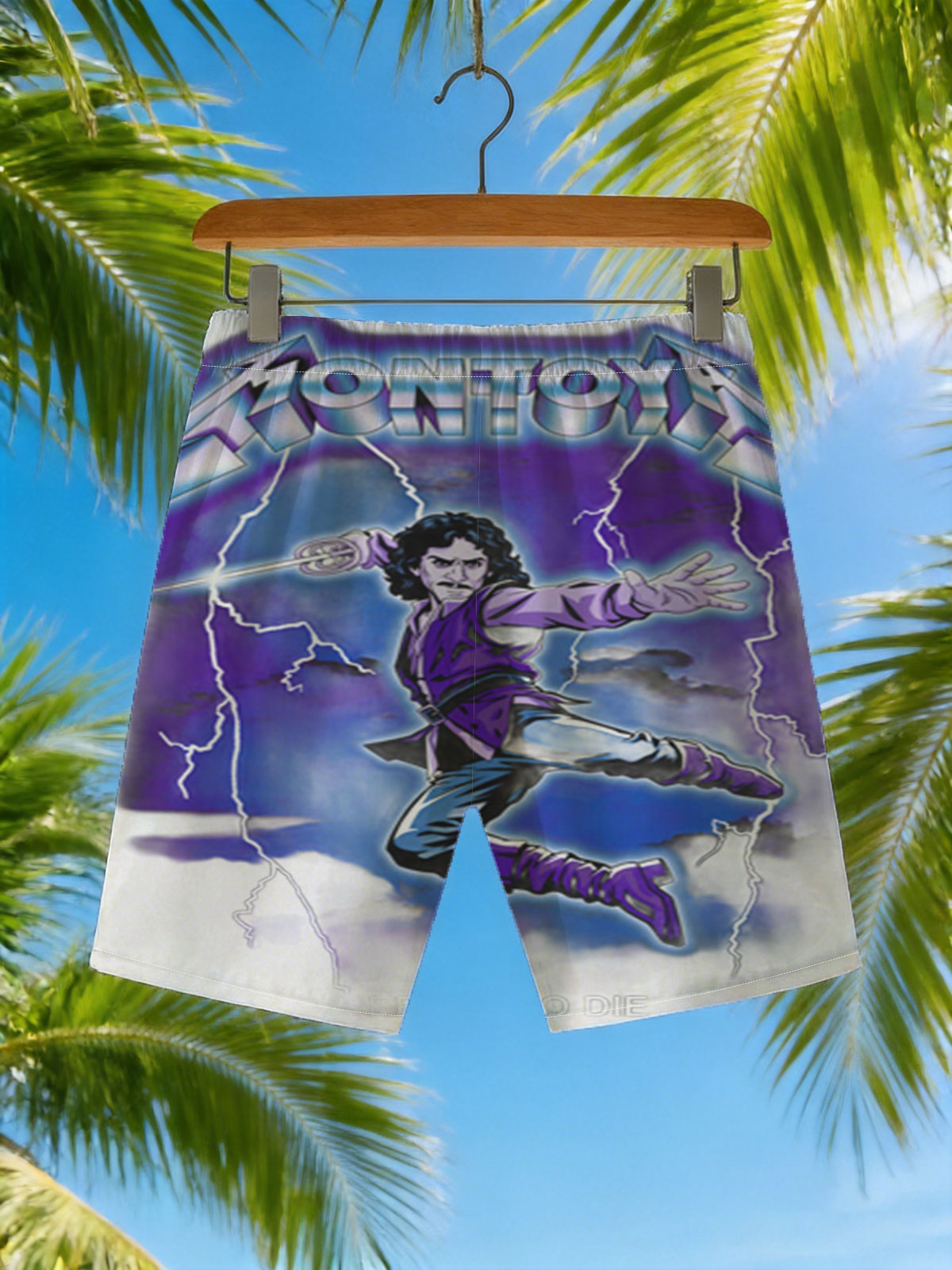 Zontoya: Prepare to Die – Fantasy Warrior with Sword and Lightning -  Beach shorts