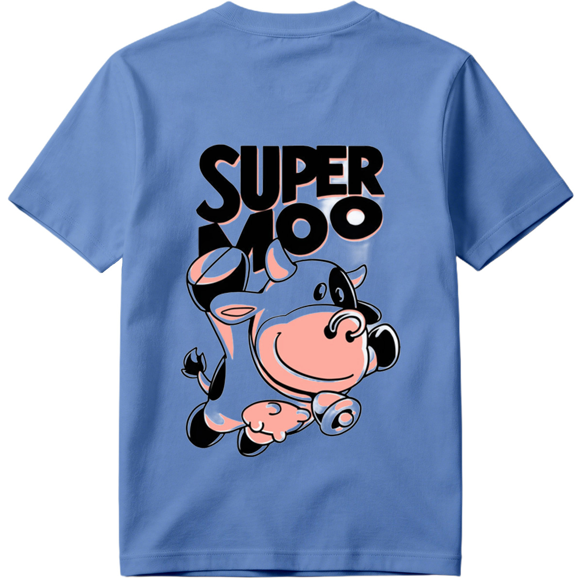 Super Moo Cow Character Design - Tee