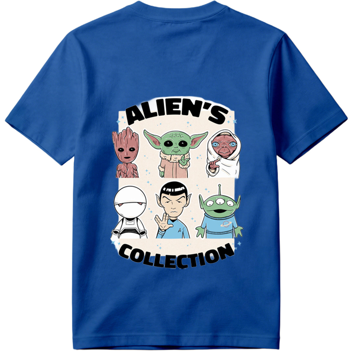 Alien's Collection: Groot, Yoda, Jabba, White Walker, Spock, and Alien - Tee