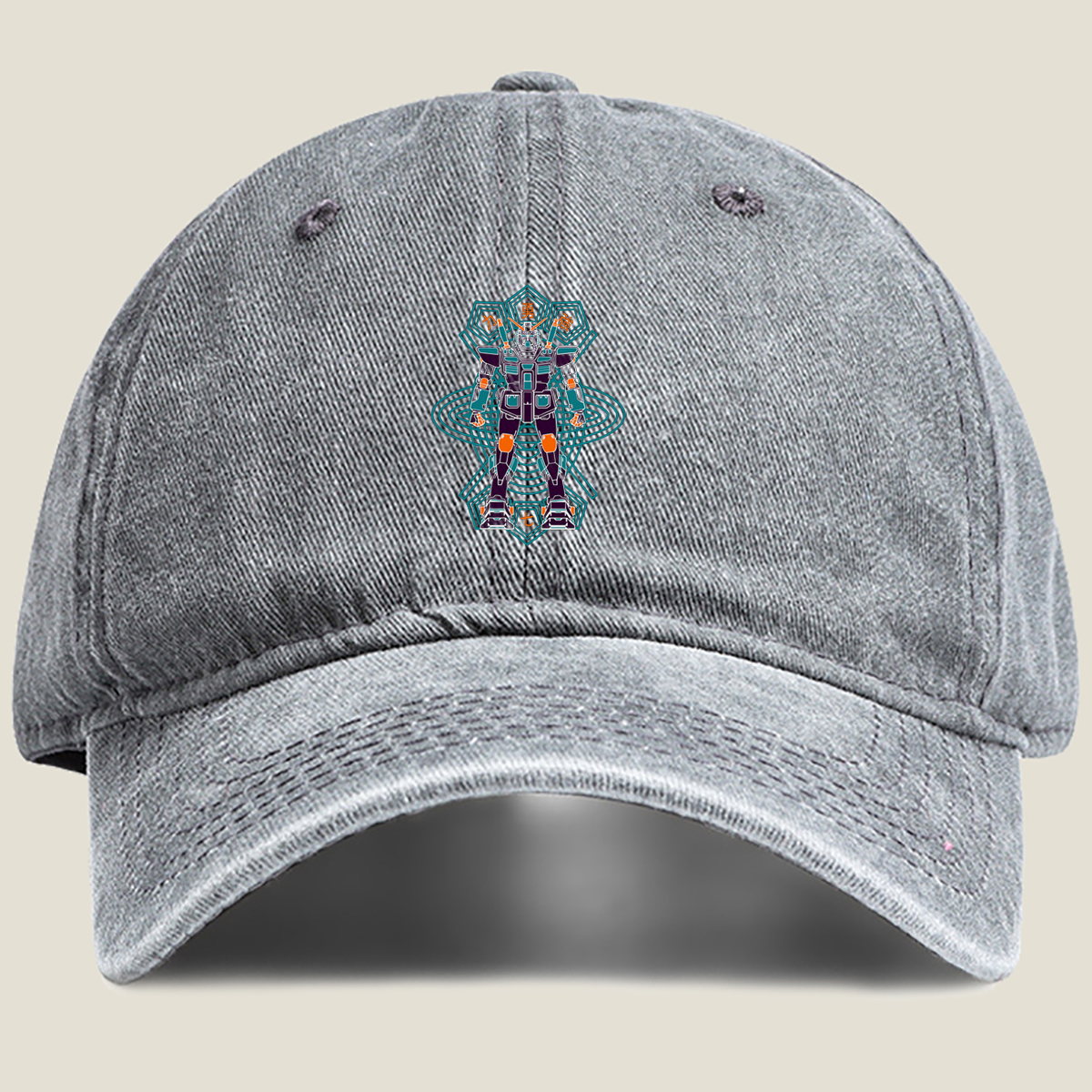 Gundam: Brave Seven - Washed Denim - Baseball Cap